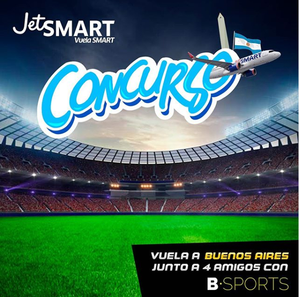 Bases Concurso Vuela a Buenos Aires junto a Bsports y JetSMART