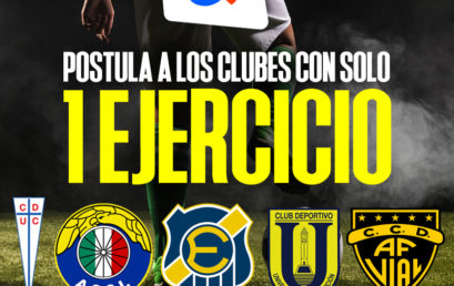 ¡Postula a los clubes con solo 1 ejercicio!