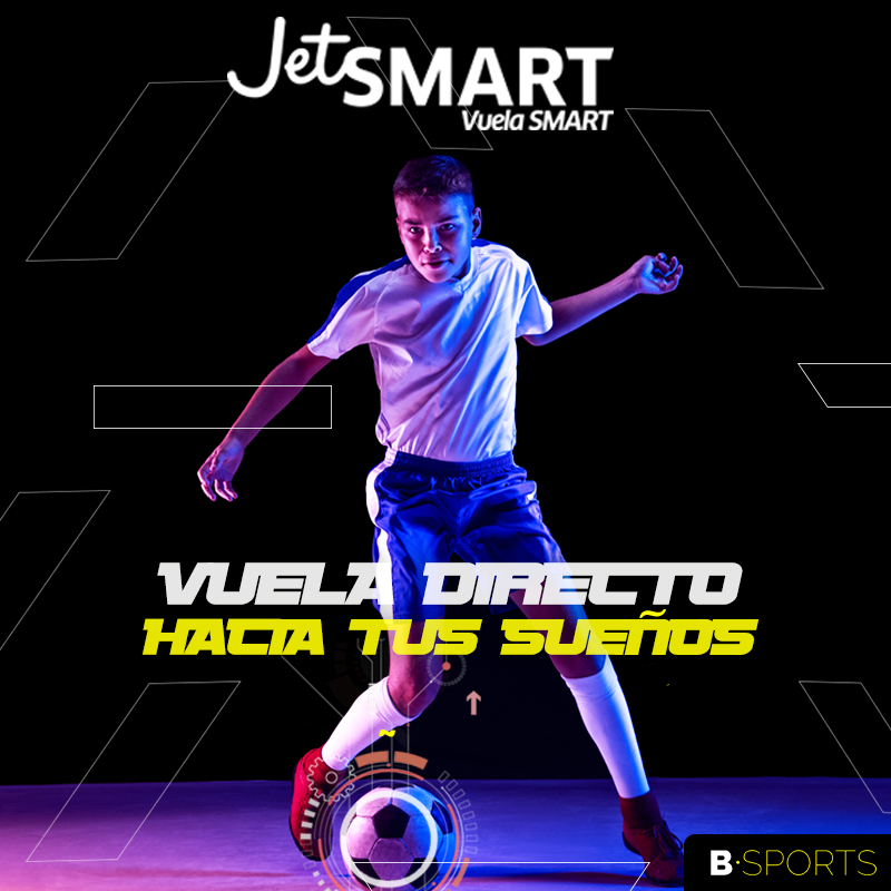 Bsports junto a JETSMART te ayudan a cumplir tu sueño de ser futbolista