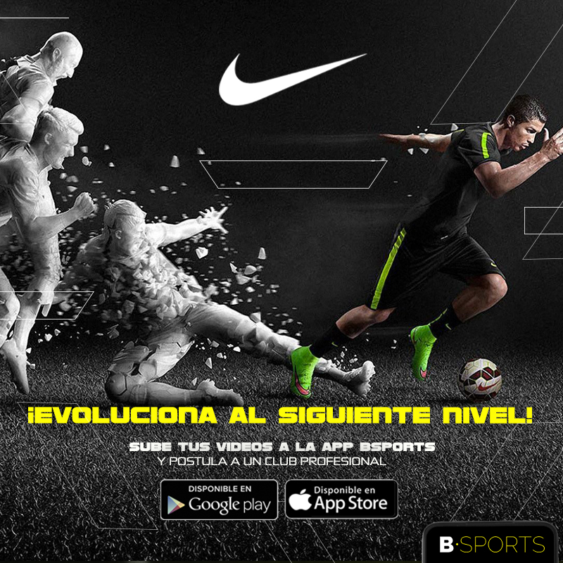 NIKE te invita a evolucionar al siguiente nivel con la APP Bsports