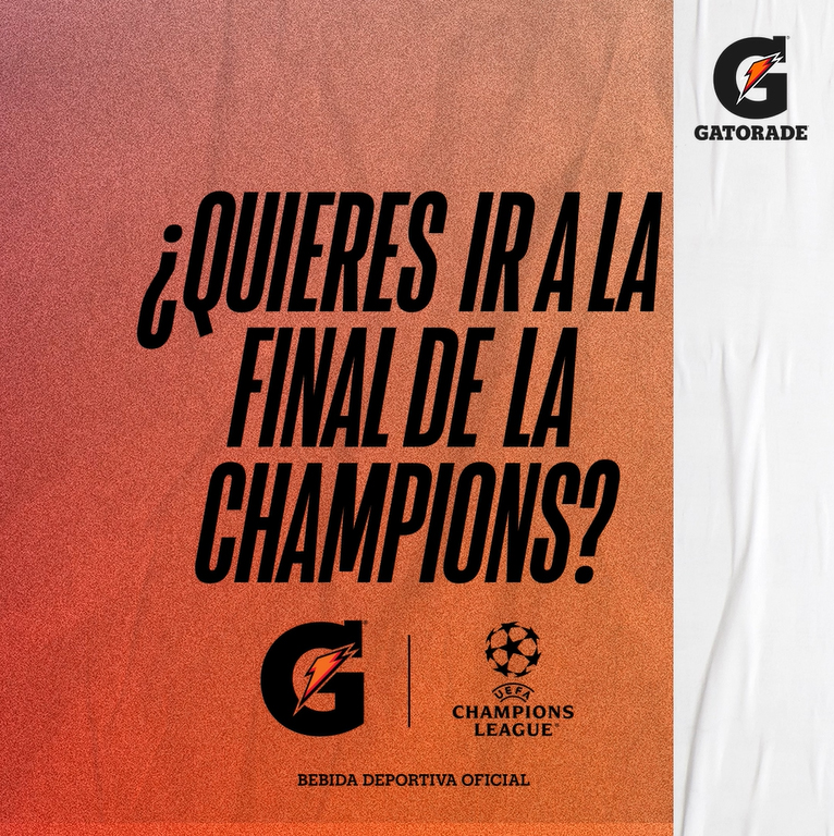 GATORADE 5V5 TE LLEVA A LA FINAL DE LA CHAMPIONS LEAGUE 2022